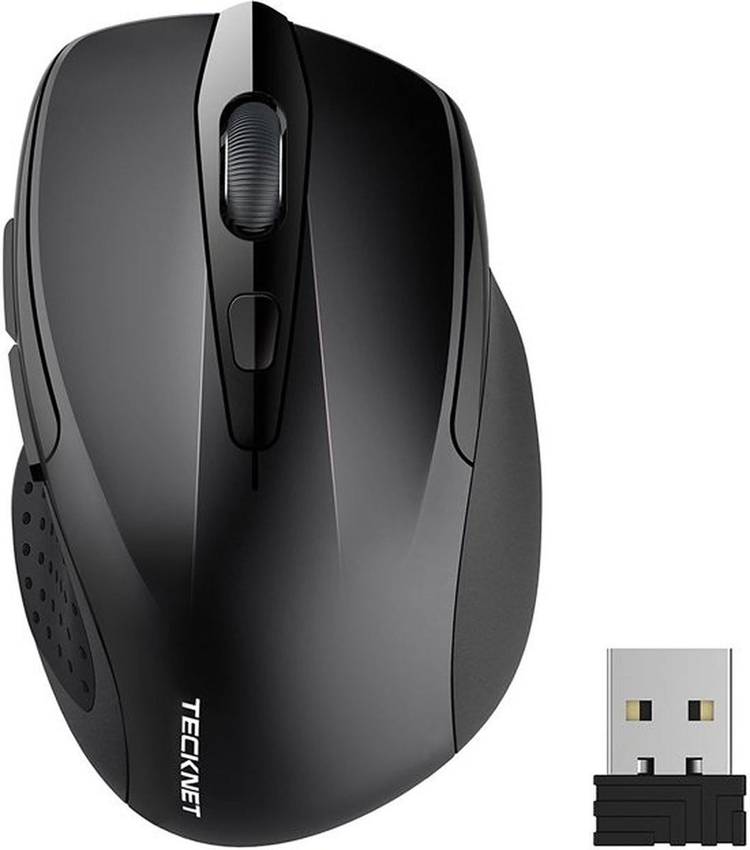 TeckNet Pro 2.4G Draadloze Muis, M3 | 2600DPI | Zwart